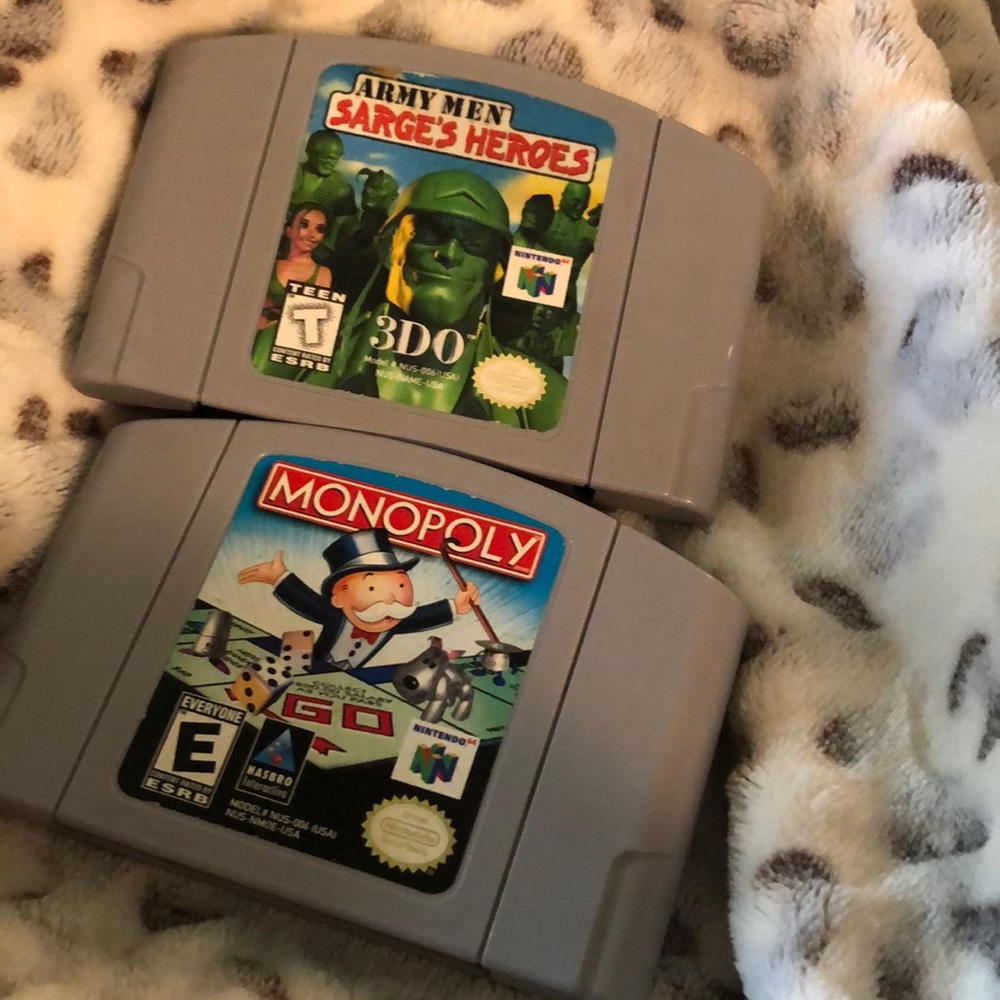N 64 Sarge’s Heroes and Monopoly 2 pack.